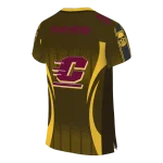 personalized central michigan chippewas dynamic dots gold jersey best selling