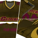 personalized central michigan chippewas dynamic dots gold jersey best selling