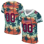 personalized central michigan chippewas horizon palm sunset jersey best selling