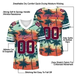 personalized central michigan chippewas horizon palm sunset jersey best selling