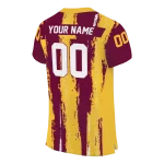 personalized central michigan chippewas striped texture maroon jersey best selling