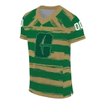 personalized charlotte 49ers art stripe green jersey best selling