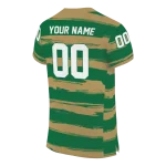 personalized charlotte 49ers art stripe green jersey best selling