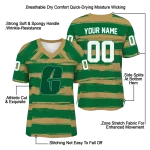 personalized charlotte 49ers art stripe green jersey best selling