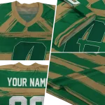 personalized charlotte 49ers art stripe green jersey best selling