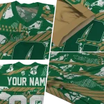 personalized charlotte 49ers camo shatter green jersey best selling