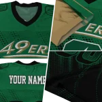 personalized charlotte 49ers halftone flow green black jersey best selling