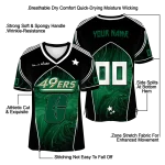 personalized charlotte 49ers halftone slant green black jersey best selling