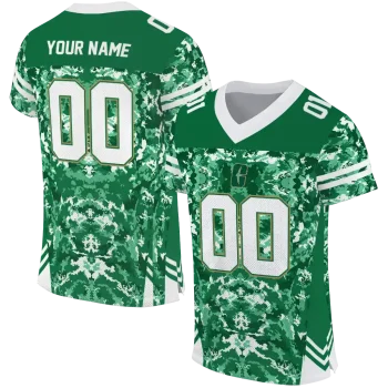 personalized charlotte 49ers mirrored pattern green jersey best selling
