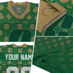 personalized charlotte 49ers stacked rectangle green jersey best selling