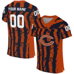 personalized chicago bears stripe splatter blue jersey best selling