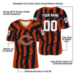 personalized chicago bears stripe splatter blue jersey best selling