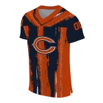 personalized chicago bears striped texture blue jersey best selling