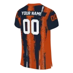 personalized chicago bears striped texture blue jersey best selling