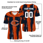 personalized chicago bears striped texture blue jersey best selling