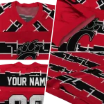 personalized cincinnati bearcats layered grids red jersey best selling