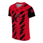 personalized cincinnati bearcats stripe block red jersey best selling