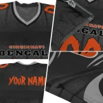 personalized cincinnati bengals dynamic dots black jersey best selling