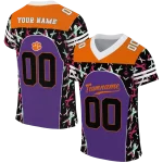 personalized clemson tigers brushstroke xs purple black jersey best selling