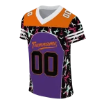 personalized clemson tigers brushstroke xs purple black jersey best selling