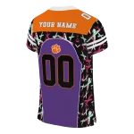 personalized clemson tigers brushstroke xs purple black jersey best selling