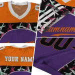personalized clemson tigers brushstroke xs purple black jersey best selling