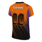 personalized clemson tigers halftone flow orange black jersey best selling