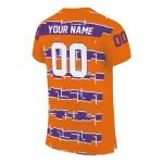 personalized clemson tigers layered grids orange jersey best selling