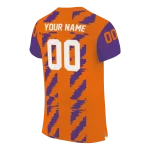 personalized clemson tigers stripe block orange jersey best selling