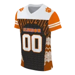 personalized clemson tigers tire arrows orange black white jersey best selling