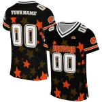 personalized cleveland browns star cluster black jersey best selling