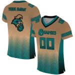 personalized coastal carolina chanticleers halftone sweep gold black jersey best selling