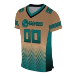 personalized coastal carolina chanticleers halftone sweep gold black jersey best selling