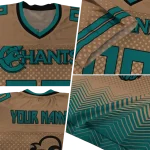 personalized coastal carolina chanticleers halftone sweep gold black jersey best selling