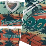 personalized coastal carolina chanticleers horizon palm sunset jersey best selling