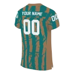 personalized coastal carolina chanticleers stripe splatter green jersey best selling