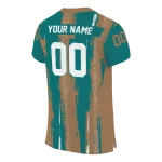 personalized coastal carolina chanticleers striped texture green jersey best selling