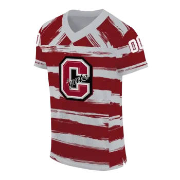 personalized colgate raiders art stripe maroon jersey fashion forward