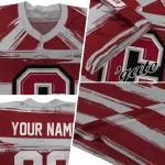 personalized colgate raiders art stripe maroon jersey best selling