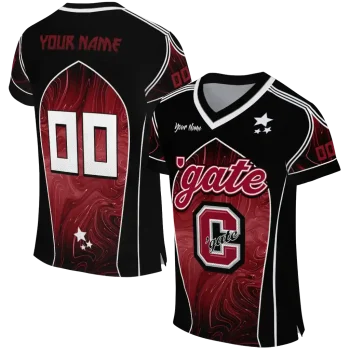 personalized colgate raiders halftone slant maroon black jersey best selling