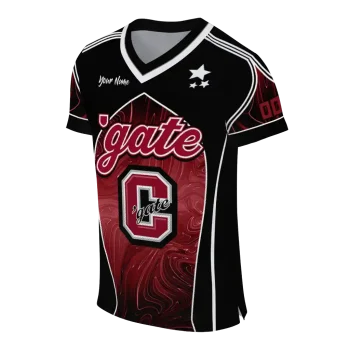 personalized colgate raiders halftone slant maroon black jersey fashion forward