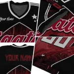 personalized colgate raiders halftone slant maroon black jersey best selling