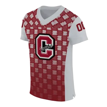 personalized colgate raiders stacked rectangle maroon jersey fashion forward