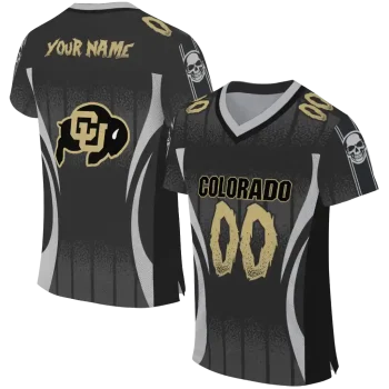 personalized colorado buffaloes dynamic dots black jersey best selling