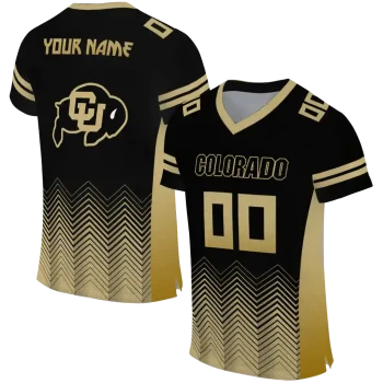 personalized colorado buffaloes halftone sweep black jersey best selling