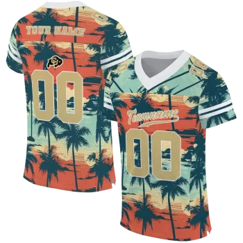 personalized colorado buffaloes horizon palm sunset jersey best selling