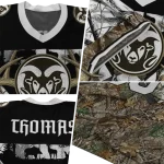 personalized colorado state rams antler skull camouflage hunting jersey best selling