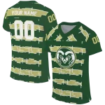 personalized colorado state rams layered grids green jersey best selling
