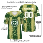 personalized colorado state rams rugged stripes green jersey best selling