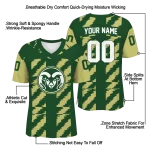 personalized colorado state rams stripe block green jersey best selling